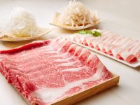 しゃぶしゃぶ集合③国産牛と龍香豚コース
